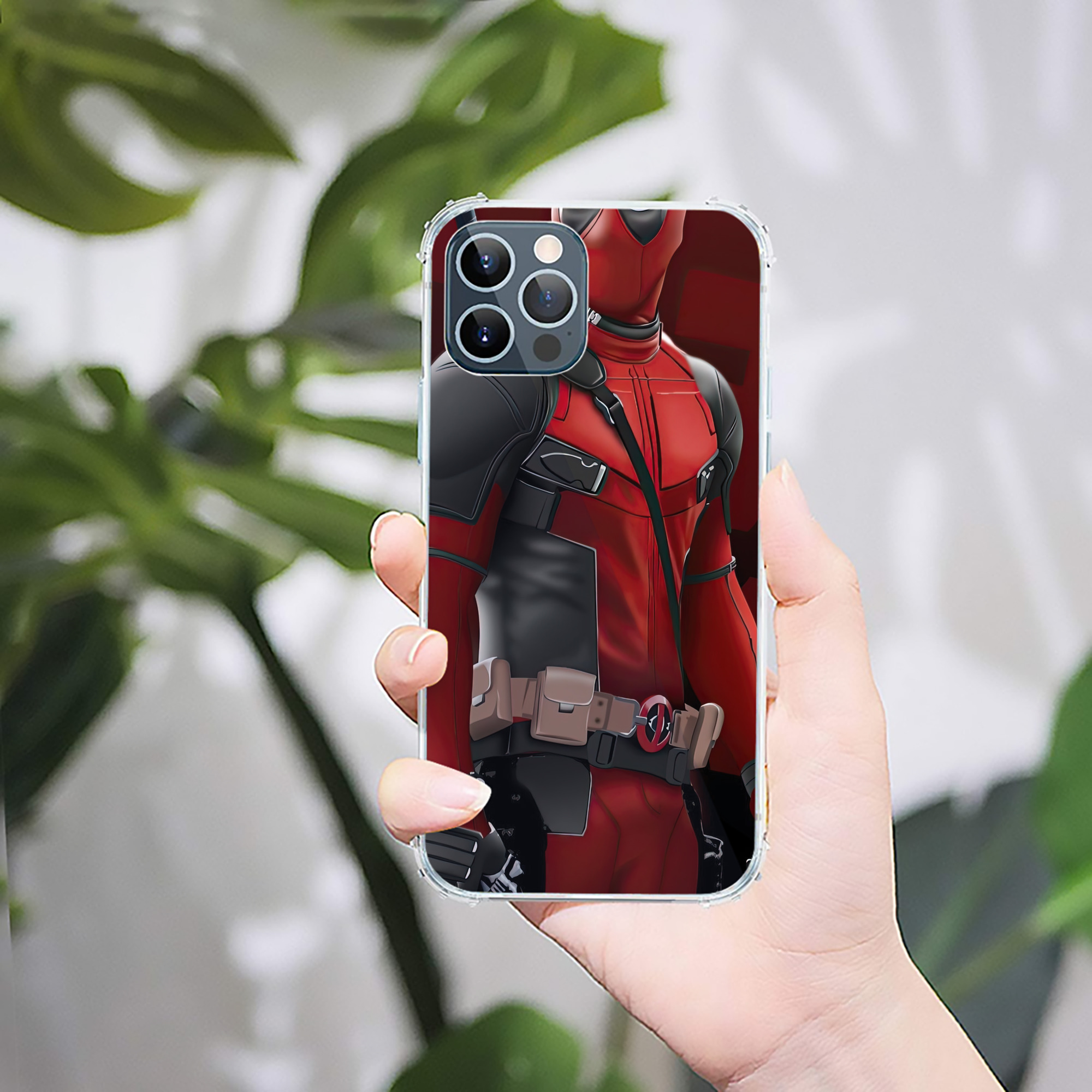 （画像用） Deadpool デッドプール 【iPhone 12シリーズ対応】透明スマホケース（クリアソフトケース）